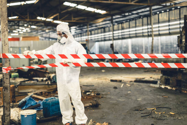 Professional Infectious Disease Decontamination technician working in Aurora, NC